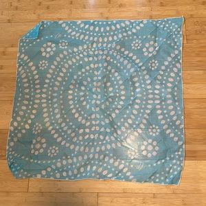 Free People Blue and White Scarf